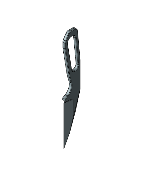 Skeleton mini knife from a metal file 3d model