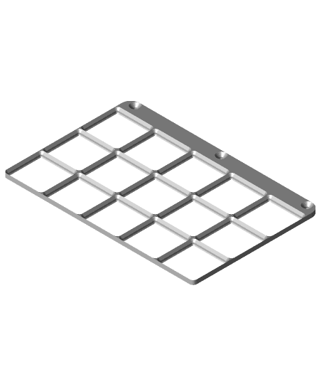 Gridfinity baseplate for desks with deskpads on them by KptnAutismus full viewable 3d model