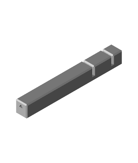 Nerf Recon stock reinforcement rod cutting jig 3d model