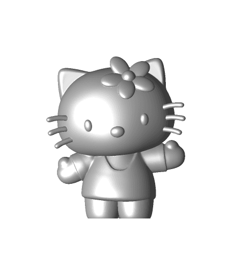 Hello Kitty - Fan Art by printedobsession full viewable 3d model