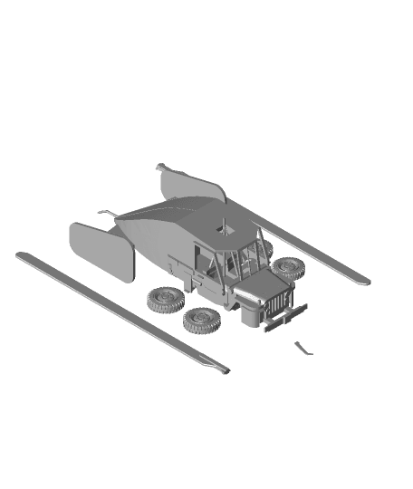 WILLYS RotaBuggy  3d model