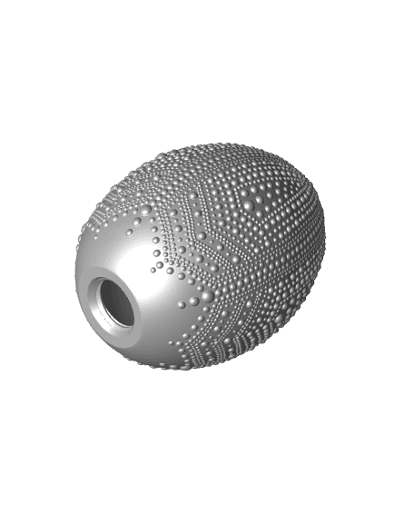 Ornate Dot Art Egg Decor/Container 3d model