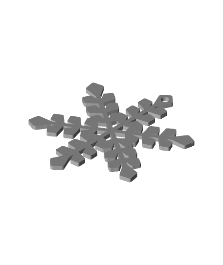 Snowflake Ornament 4 3d model