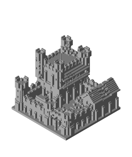 Minecraft Castle 3d model