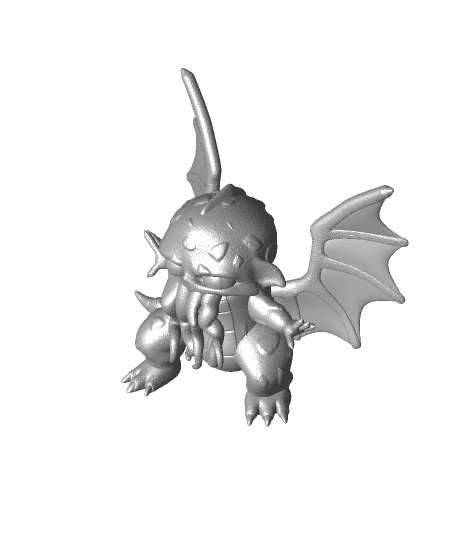 Baby Cthulhu, version 2 3d model