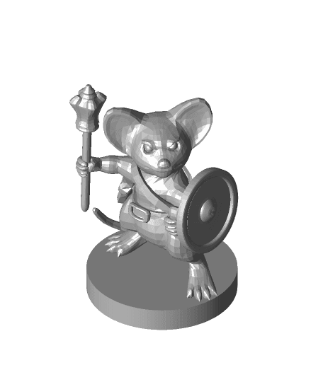 Mousefolk Cleric 3d model