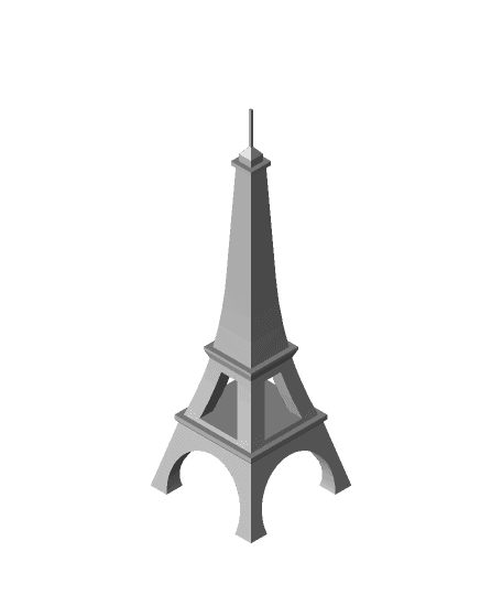 Eiffel Tower by oceanweeb1 full viewable 3d model