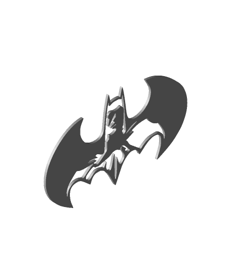 Batman New  2D Art.stl by jefferson.moraes full viewable 3d model