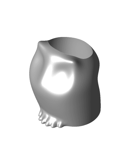 Owl Vase for decoration - Planter 3d model