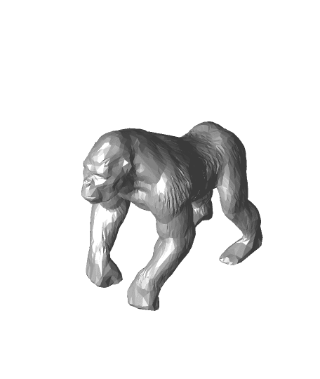 Low Poly Gorilla 3d model