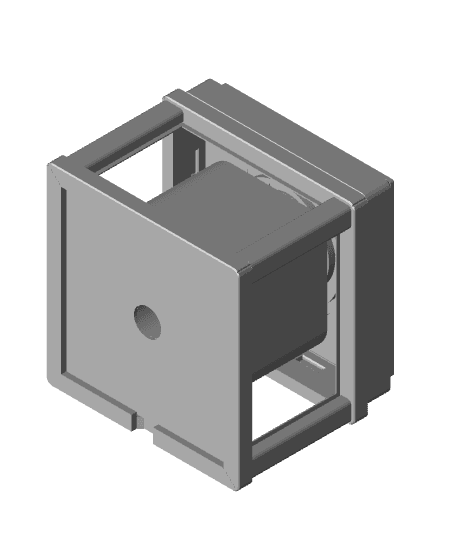 Twist Lock Photo Box - Lithophane Parts 3d model
