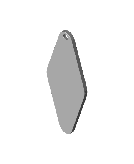 Blank Retro Keyfob for Resellers 3d model