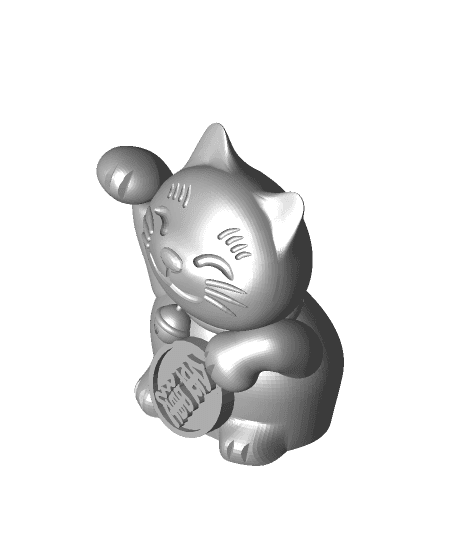 Fortune cat by juankmed full viewable 3d model