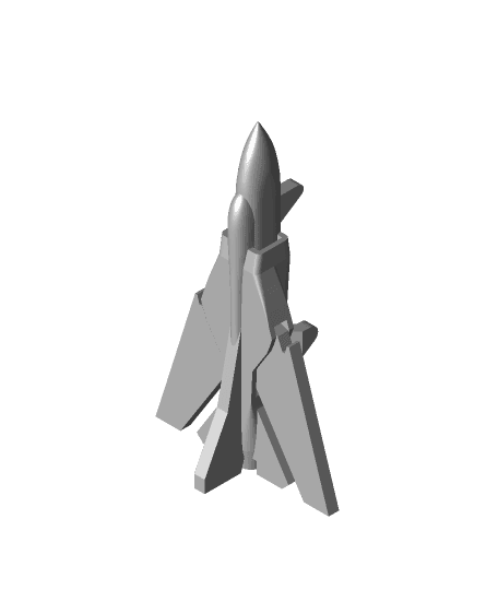 Print-in-place and articulated MiG23 Jet Fighter with Stand 3d model
