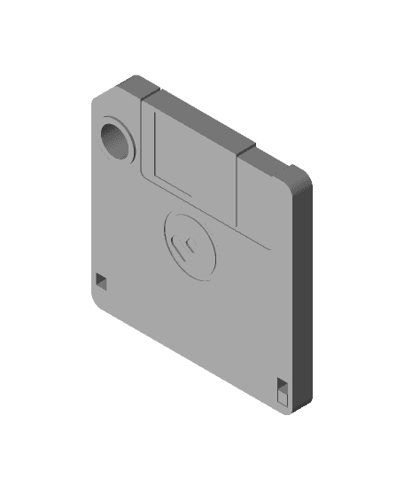 Floppy Disc Keychain 3d model
