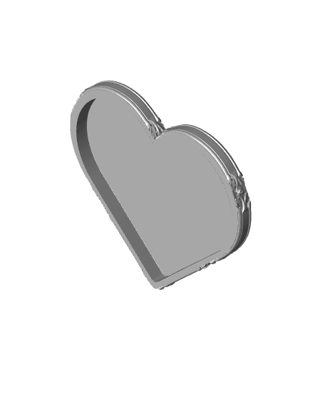 Ornate Heart Gift Box 3d model