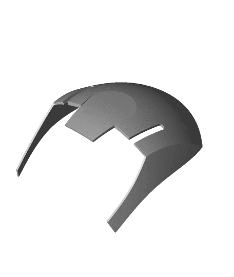 Iron Man Helmet, Articulated, Wearable Dome_01.stl 3d model