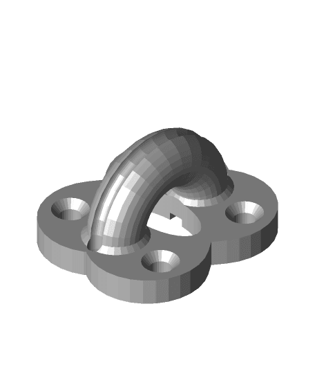 Wall plate Rope Loop Parametric (Customizable) 3d model