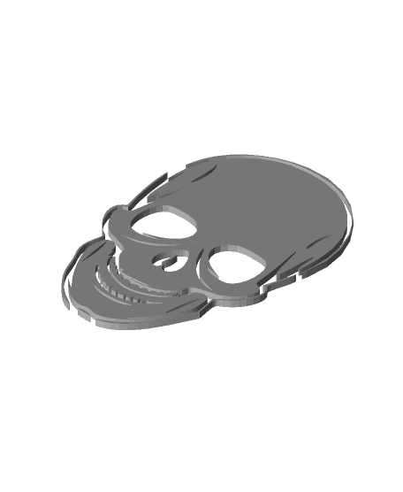 skull wall arts.stl 3d model