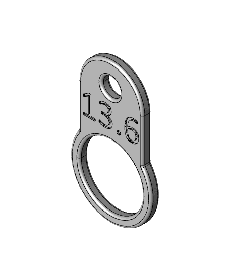 ring size measure tool 3d model