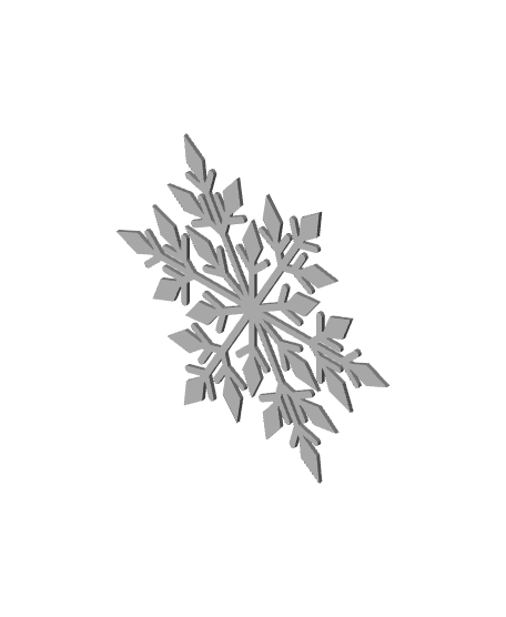 Snowflake Wall Art 3d model