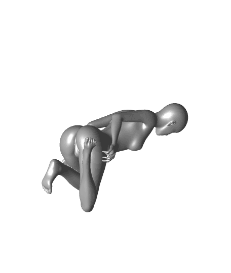 crouching woman.stl by Animarte3d full viewable 3d model
