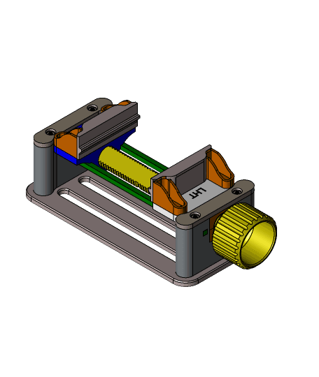 3D (Most likely) printable mini vise assembly. 3d model