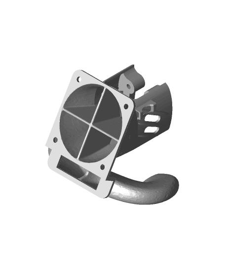 Elegoo Neptune 2 - Direct Drive Sherpa Fan Duct.stl 3d model