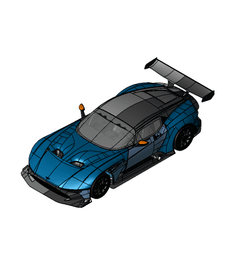 Aston Martin VULCAN by haktanyagmur full viewable 3d model