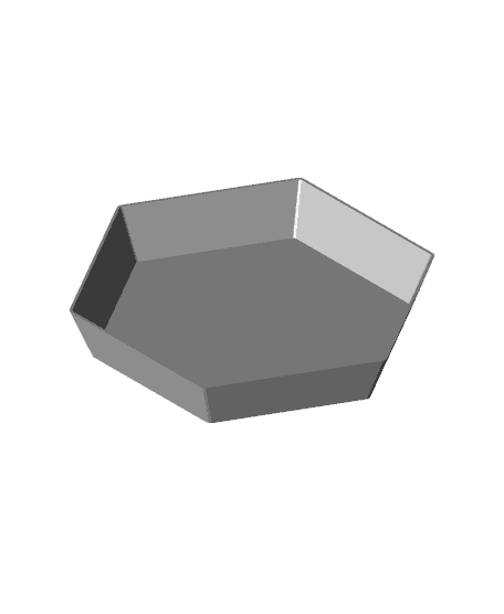 Hexagon Jewellery Tray - BackToSchool 3d model