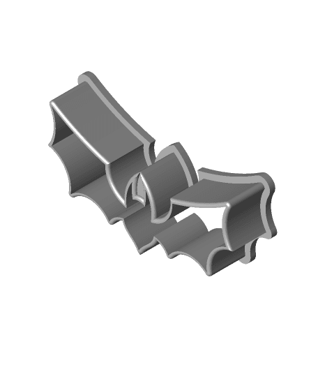 Bat cookie cutter 3d model