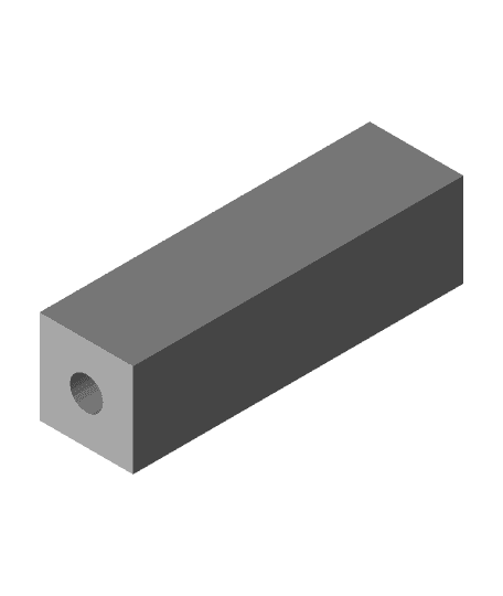 morse taper 1 collet block - Square by Criggie full viewable 3d model