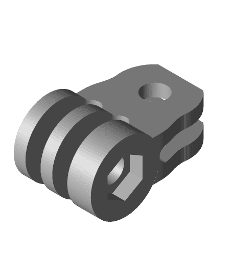 Kelima SQ-10 to GoPro style mount by HAL_9000 full viewable 3d model
