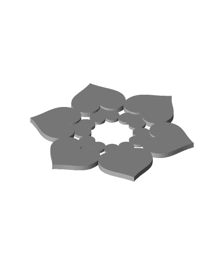 Remix of  Hearts Circle Decoration 💞 3d model