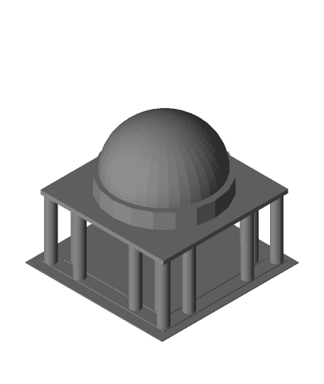 Roman Dome Building.obj 3d model