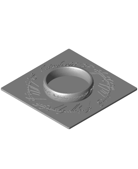 One Ring to Rule Them All Gift Box 3d model