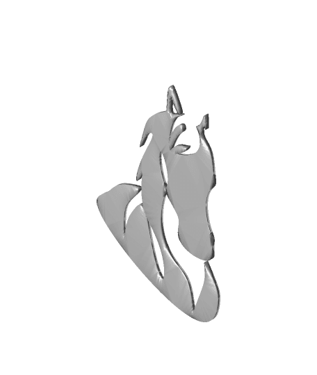 Horse head silhouette.3mf 3d model