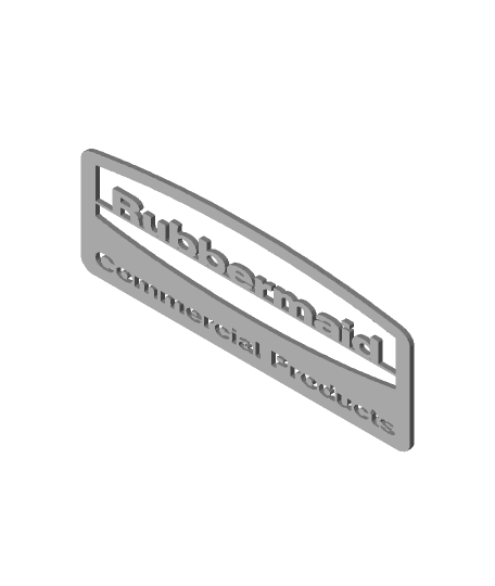 Rubbermaid Commercial sign 3d model