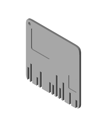 SCI FI ID Card Badge ( Cosplay ) 3d model