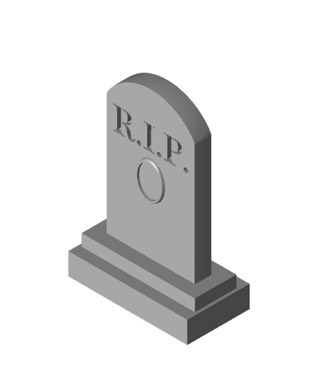 Tombstone RIP by thecreatorx3d full viewable 3d model