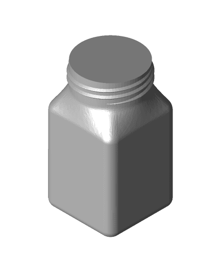Big Milk Bottle Cap Container - Vase Mode 3d model