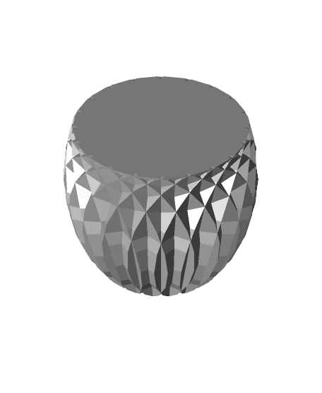 multifaceted bowl 1 (large facets) 3d model