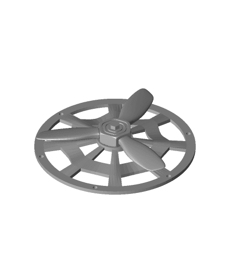 Spinning Propeller Speaker Cover #3DPNSpeakerCover 3d model