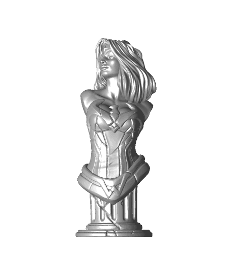 Wonder Woman bust (fan art) 3d model