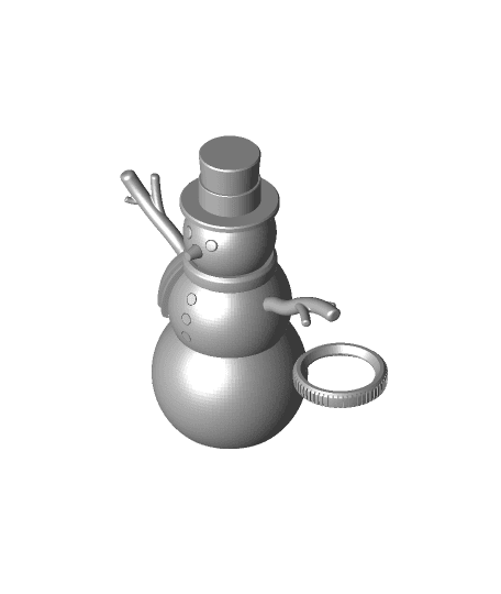 Small Snowman Fidget (New Arms) 3d model