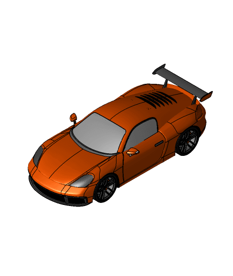 Porsche Cayman GT5 by Mattia Borroni full viewable 3d model