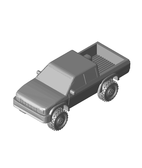 Pick up truck/Technical 1/100 scale 3d model