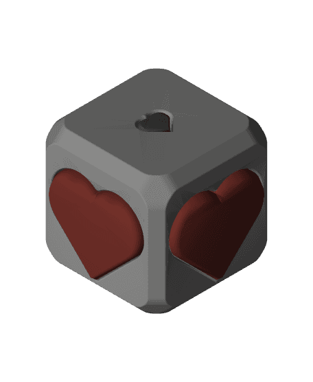 Giant Valentine's Day Heart Thump Puzzle Box (Easy) 3d model