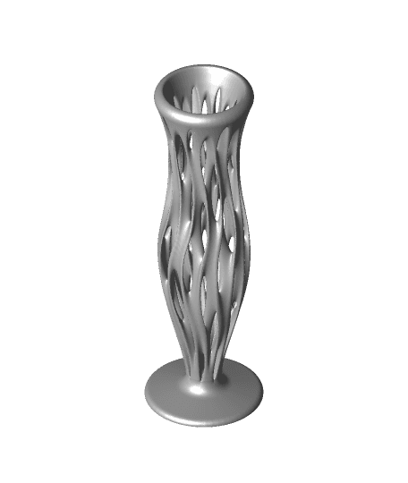 Four Minimal Surface Fluted Vases 3d model