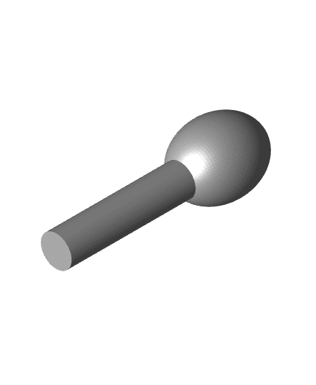 Baseball Glove Mallet (Whole and Hollowed Top) 3d model